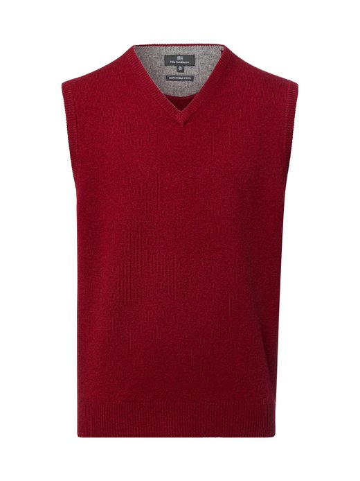 Męski sweter bez rękawów z wełny