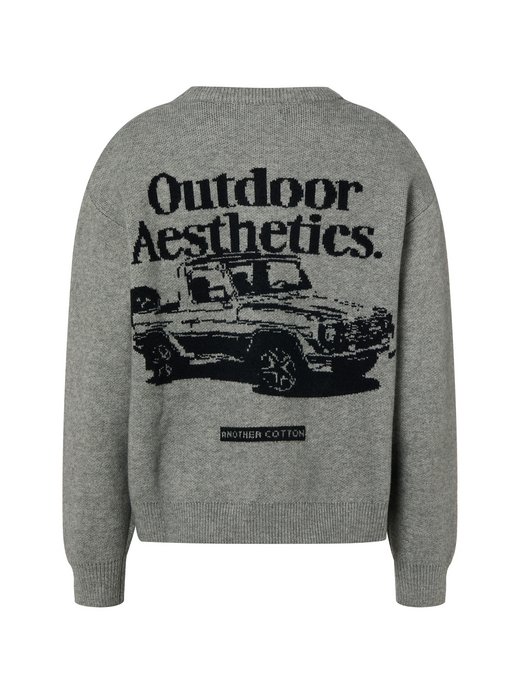 Męski sweter z dzianiny - Outdoor Aesthetics