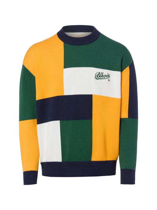 Męski sweter z dzianiny - Peacoat