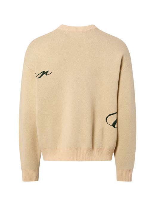 Męski sweter z dzianiny - Signature Knit