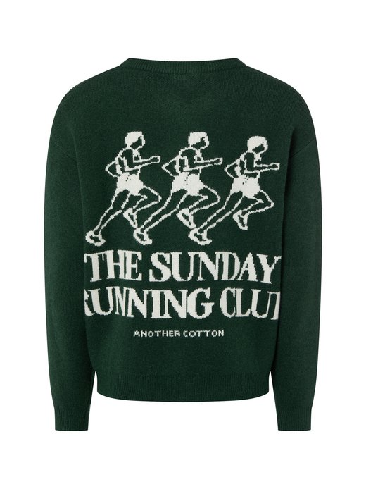 Męski sweter z dzianiny - Sunday Running