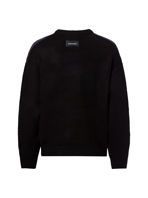 Męski sweter z dzianiny - Tripole