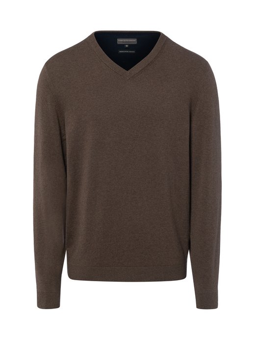 Męski sweter z dzianiny z dodatkiem kaszmiru