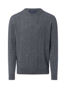 Męski sweter z dzianiny z domieszką wełny i kaszmiru