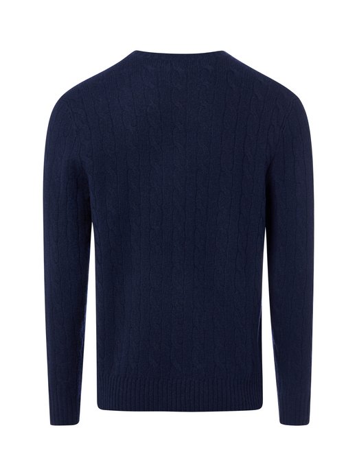 Męski sweter z dzianiny z zawartością kaszmiru