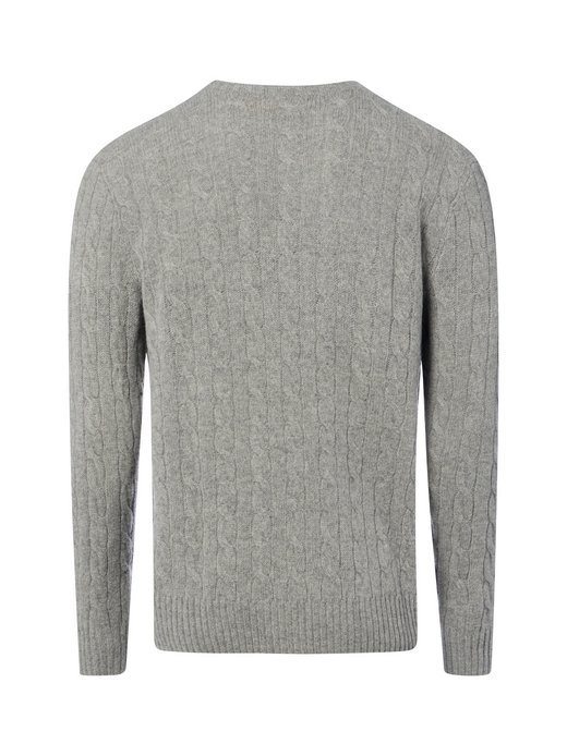Męski sweter z dzianiny z zawartością kaszmiru
