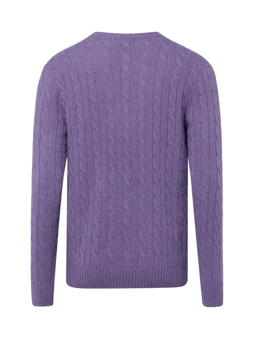 Męski sweter z dzianiny z zawartością kaszmiru