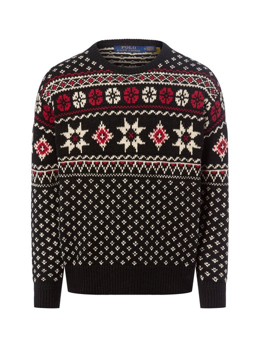 Męski sweter z dzianiny z zawartością kaszmiru