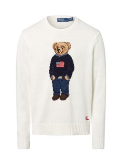 Męski sweter z dzianiny z zawartością lnu