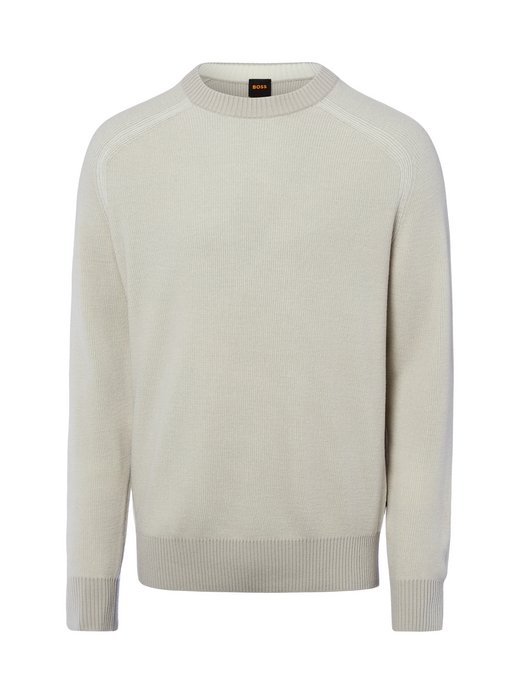 Męski sweter z dzianiny z zawartością wełny - Akajer