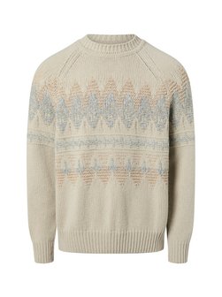 Męski sweter z dzianiny z zawartością wełny - Karombo