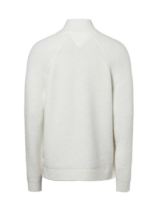 Męski sweter z dzianiny z zawartością wełny