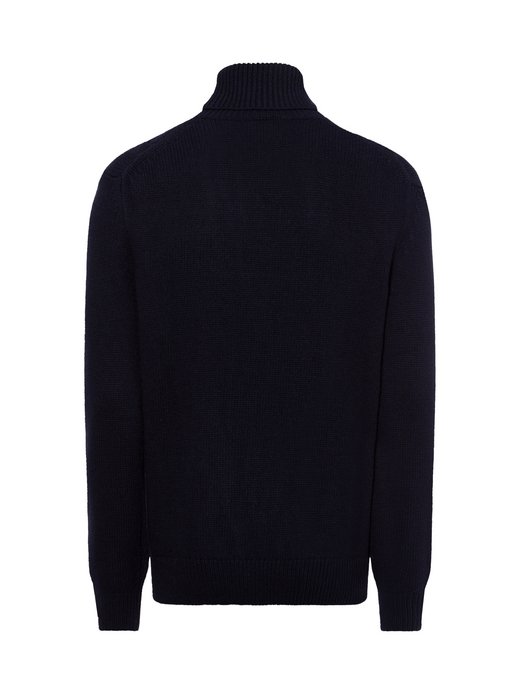 Męski sweter z dzianiny z zawartością wełny
