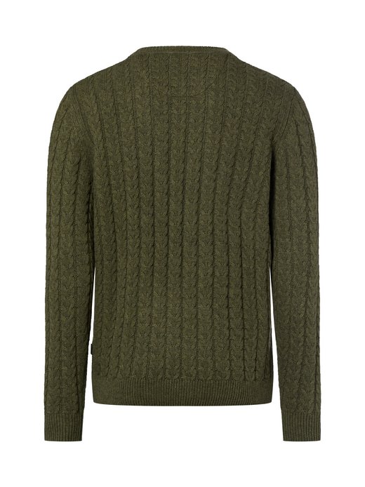 Męski sweter z dzianiny z zawartością wełny