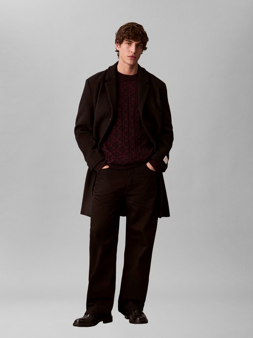 Męski sweter z dzianiny