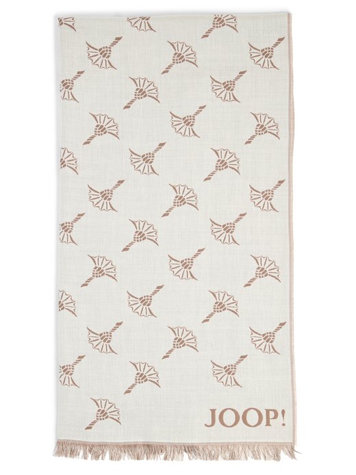 Męski tkany szalik z zawartością wełny - Feris