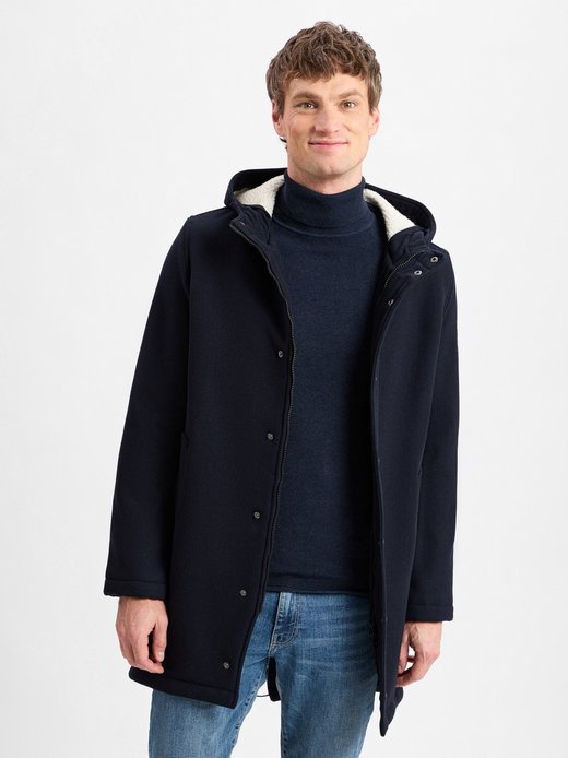 Męski wełniany płaszcz - FHL-Paco