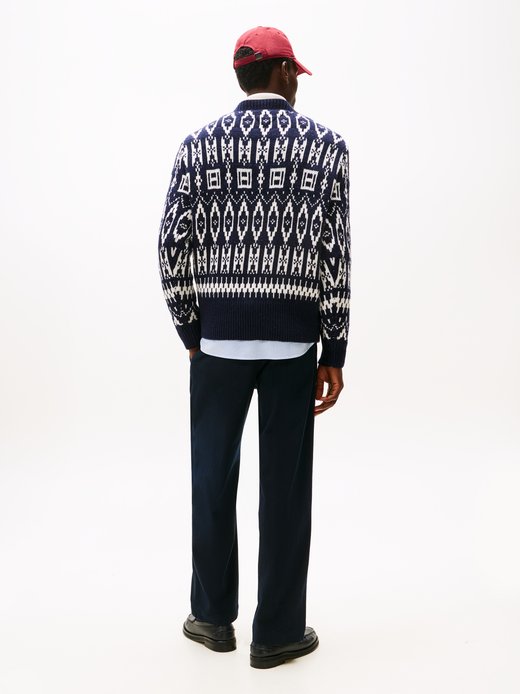 Męski wełniany sweter