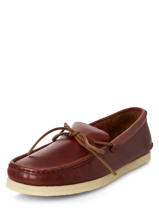 Męskie skórzane buty casual - Godney Mocc