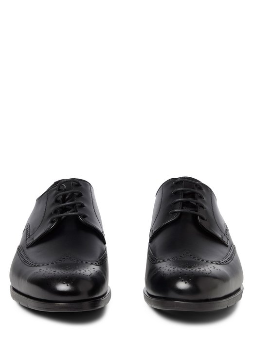 Męskie skórzane buty sznurowane - Giuseppe