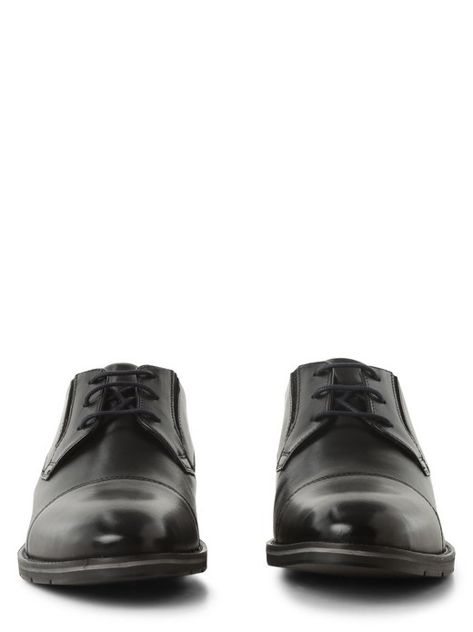 Męskie skórzane buty sznurowane