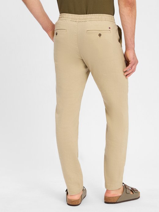 Męskie spodnie do biegania z zawartością lnu - Harlem