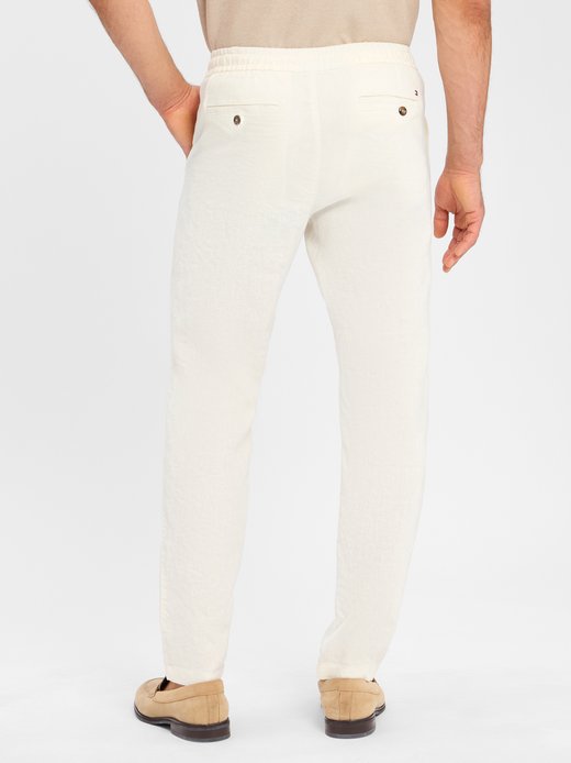 Męskie spodnie do biegania z zawartością lnu - Harlem