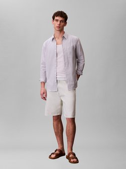 Męskie spodnie garniturowe dżinsowe bermudy