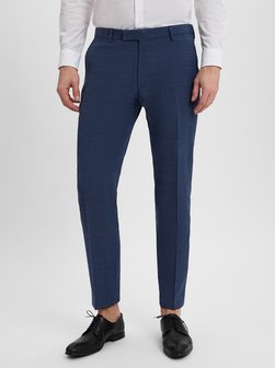 Męskie spodnie garniturowe z zawartością wełny