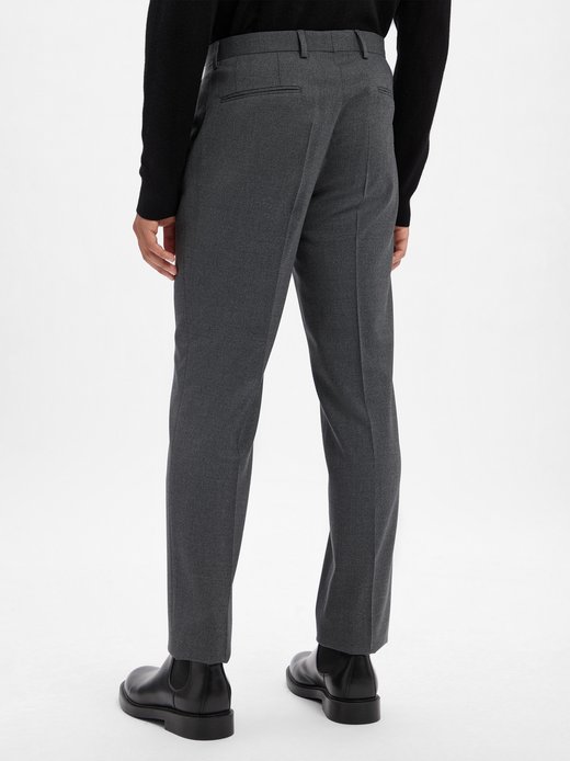 Męskie spodnie z wełny dziewiczej - Leon