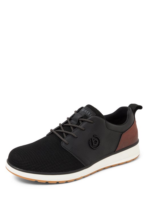 Męskie sznurowane buty z zawartością skóry