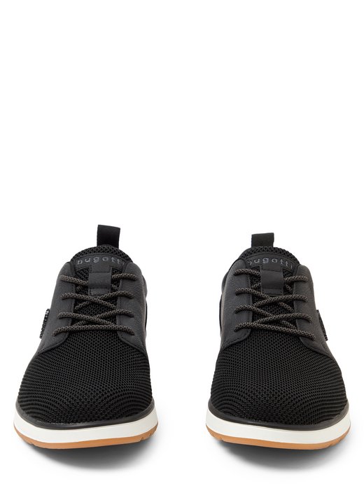 Męskie sznurowane buty z zawartością skóry