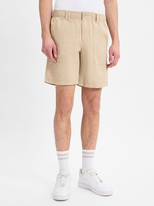 Męskie szorty z zawartością lnu