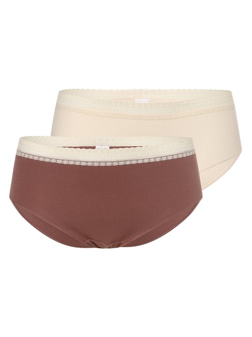 Majtki damskie typu hipster pakowane po 2 szt. – GO Ribbed