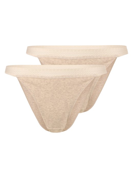 Majtki damskie w 2-paku - Go Ribbed