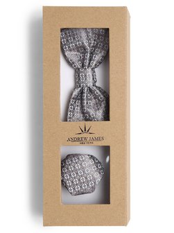 Muszka i poszetka męska z jedwabiu