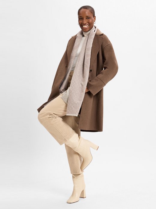 Teddy Mantel Beige Opus Damen Mantel Opus Brauner Mantel Opus