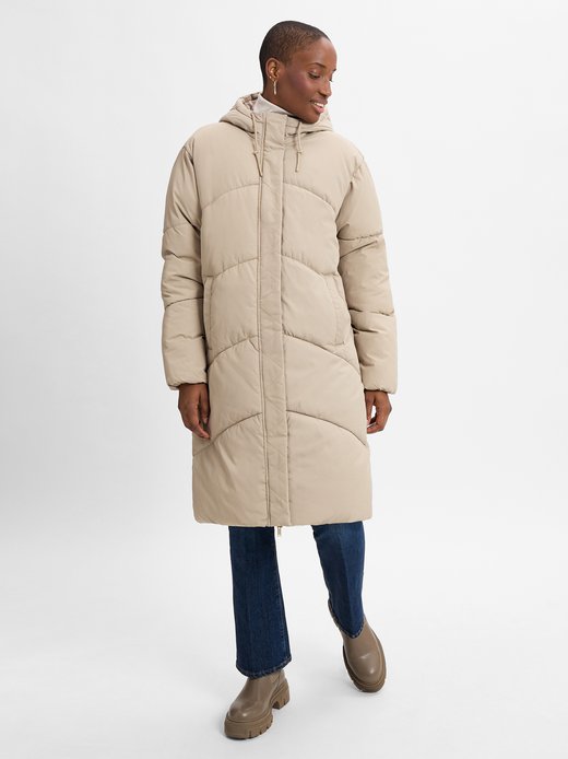 Płaszcz damski pikowany - NMTenna