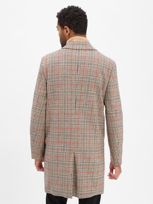 Płaszcz męski z zawartością wełny