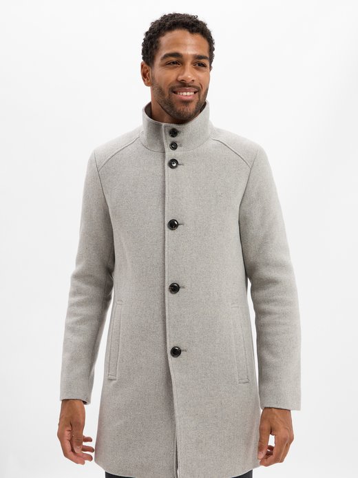 Płaszcz męski z zawartością wełny