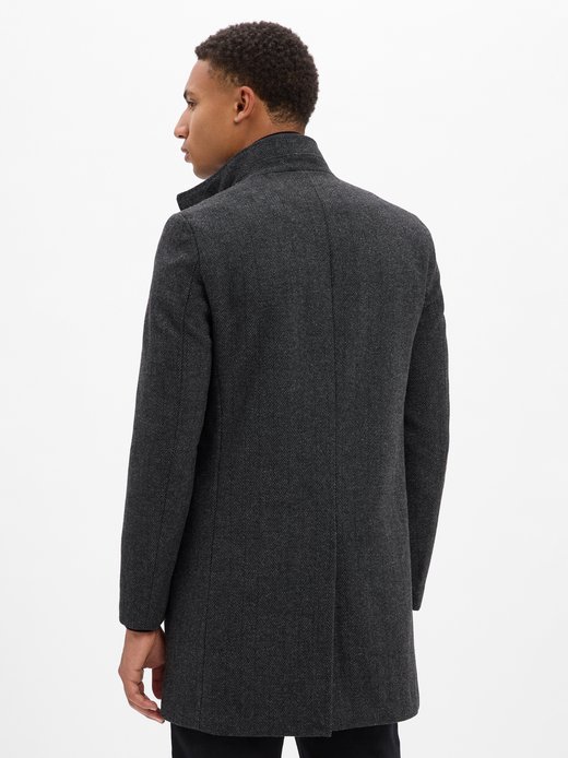 Płaszcz męski z zawartością wełny