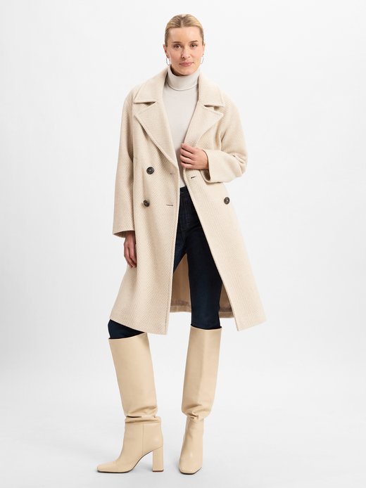 Płaszcz wełniany damski