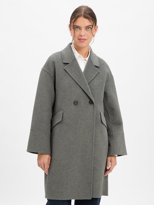 Płaszcz wełniany damski