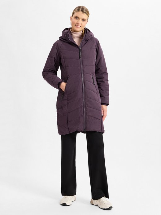 Pikowany płaszcz damski - Dizzie