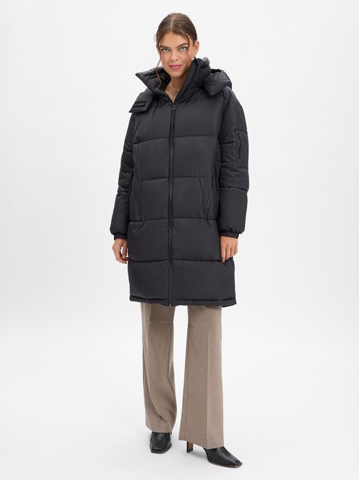 Pikowany płaszcz damski - Faridali