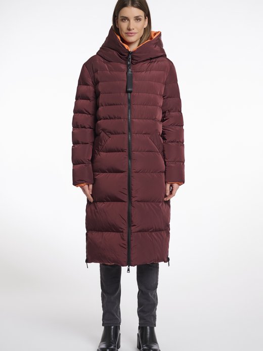 Pikowany płaszcz damski - Keila