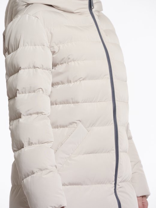 Pikowany płaszcz damski - Keilafur