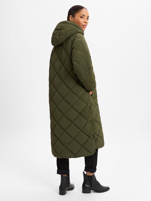 Pikowany płaszcz damski - Kirkton Puffer