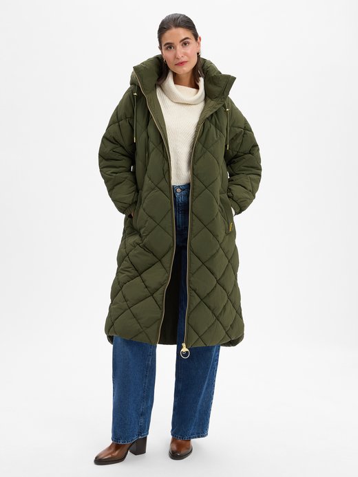 Pikowany płaszcz damski - Kirkton Puffer