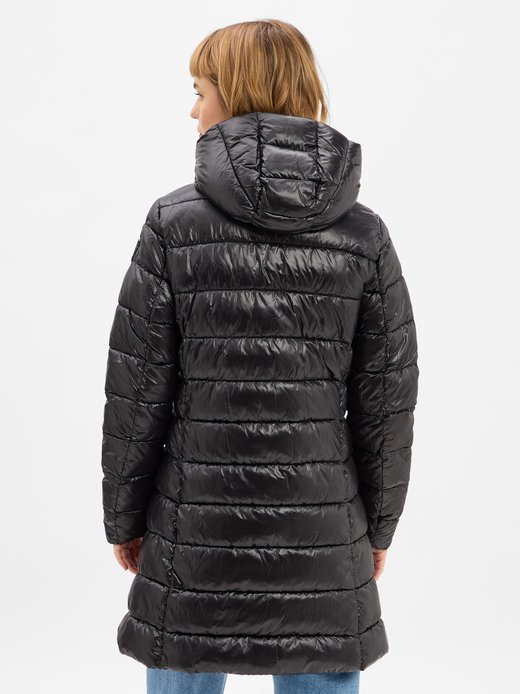 Pikowany płaszcz damski